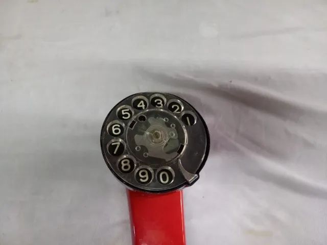 Telefone Antigo Para Decoração Vermelho - Foto 2