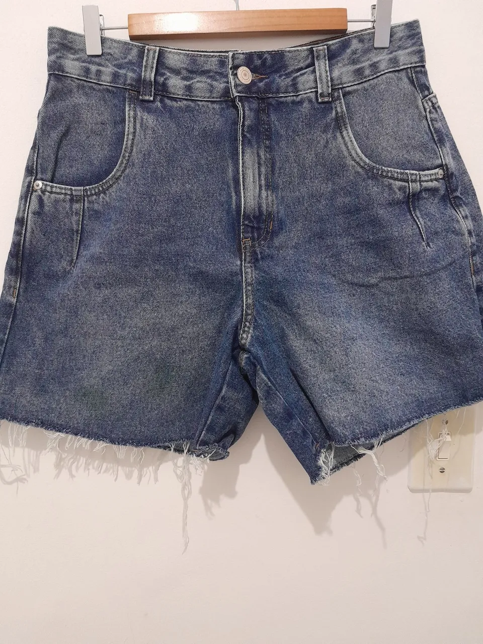 Shorts Jeans Destroyed Feminino
