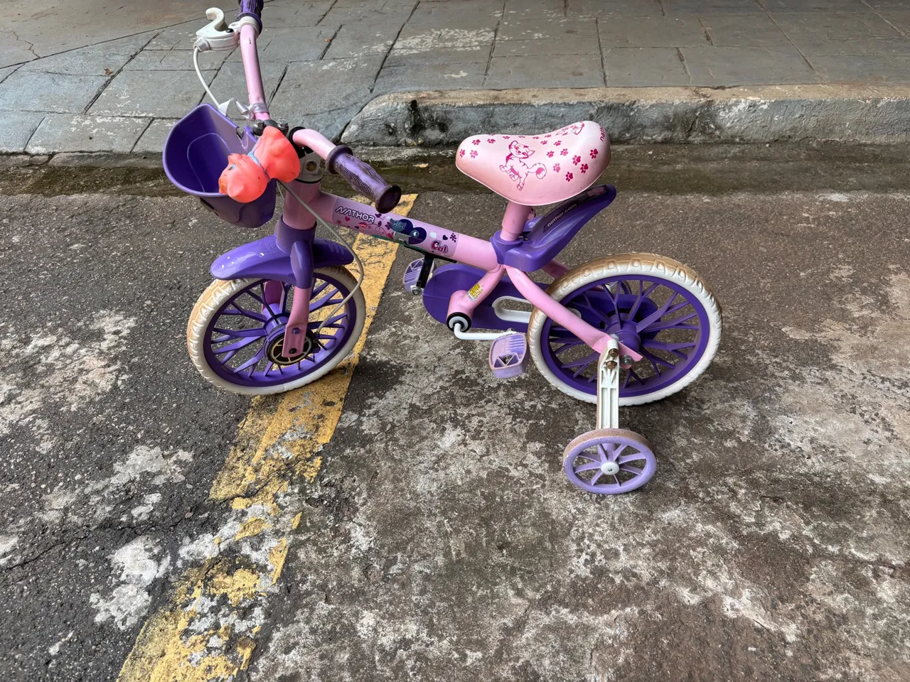 Bicicleta Infantil Rosa com Rodinhas