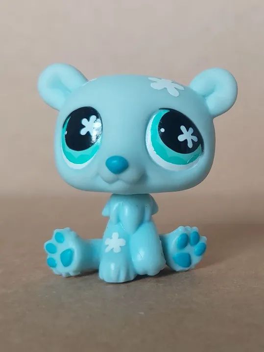 Littlest Pet Shop - urso polar #646 azul (usado)