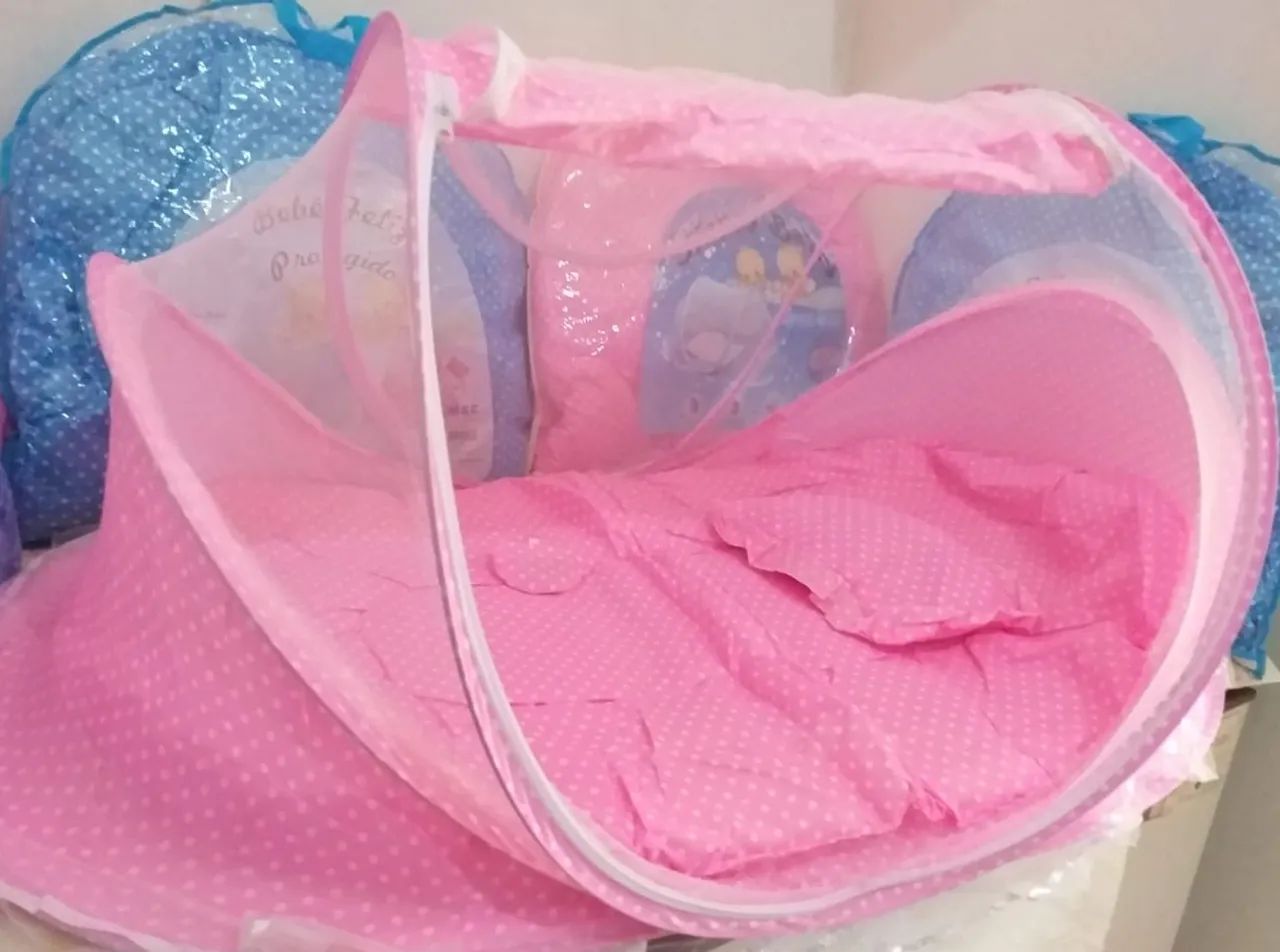 BERÇO PORTÁTIL ACOLCHOADO 120 REAIS AVISTA  - Foto 4