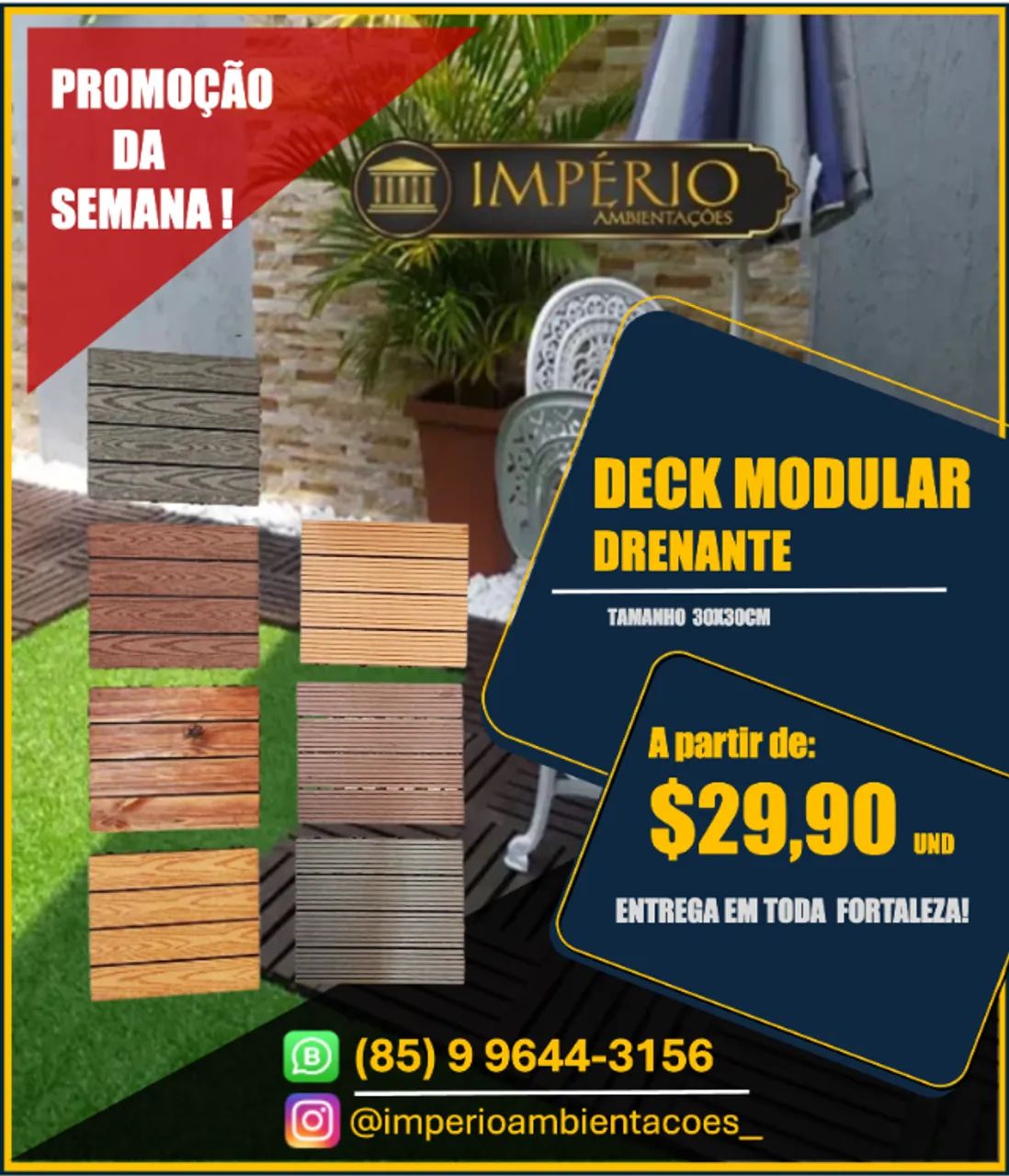 DECK MODULAR EM PROMOÇÃO