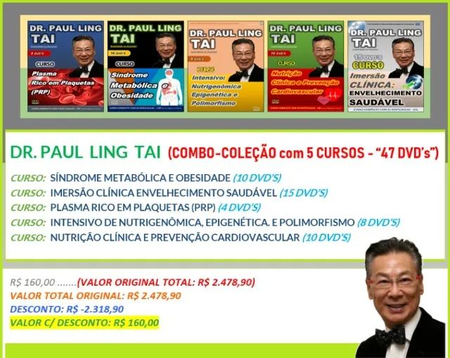 Dr Paul Ling Tai 5 Cursos Pacote Digital