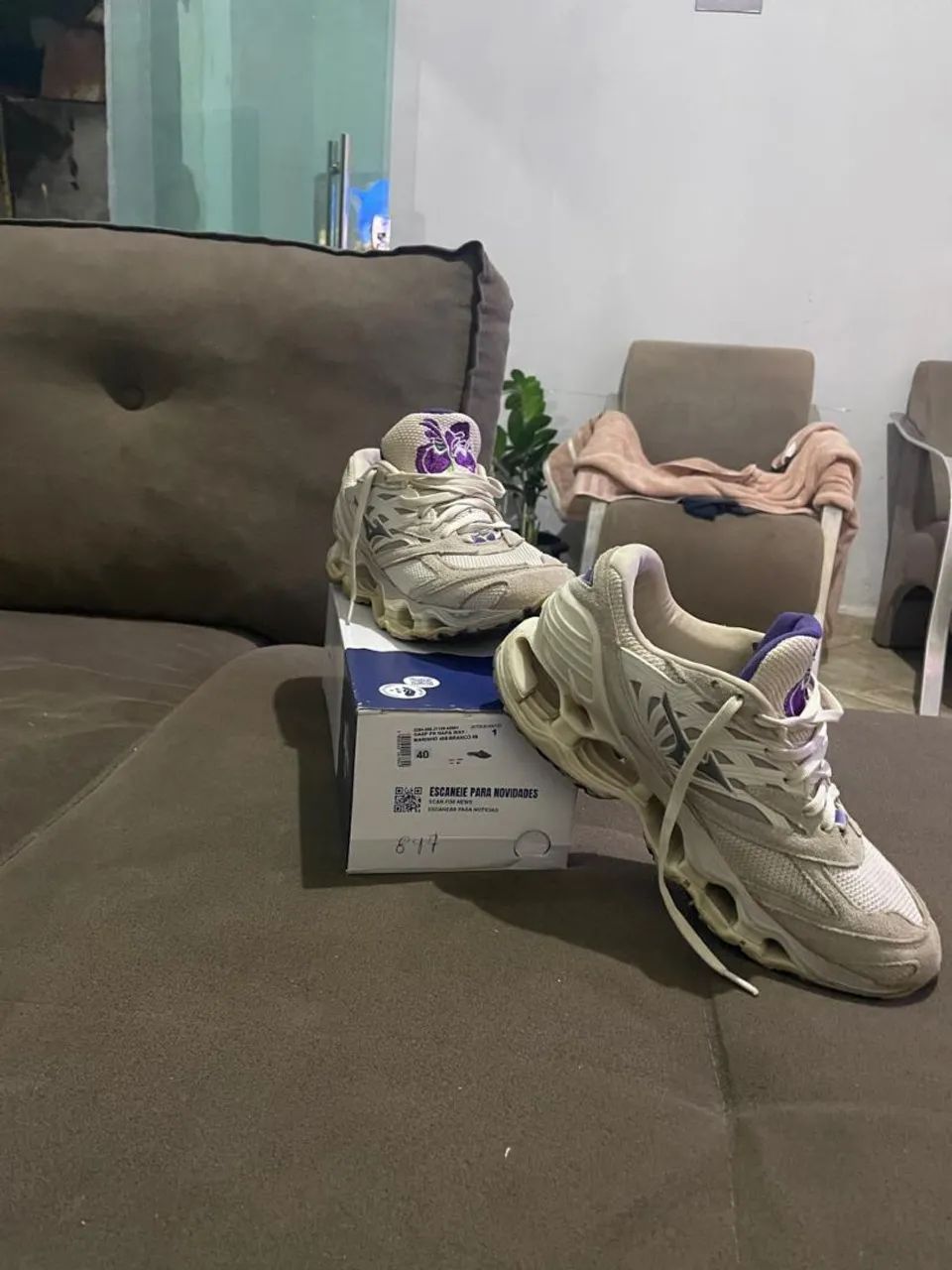 Tênis Mizuno Wave Prophecy LS flor de lótus  - Foto 3