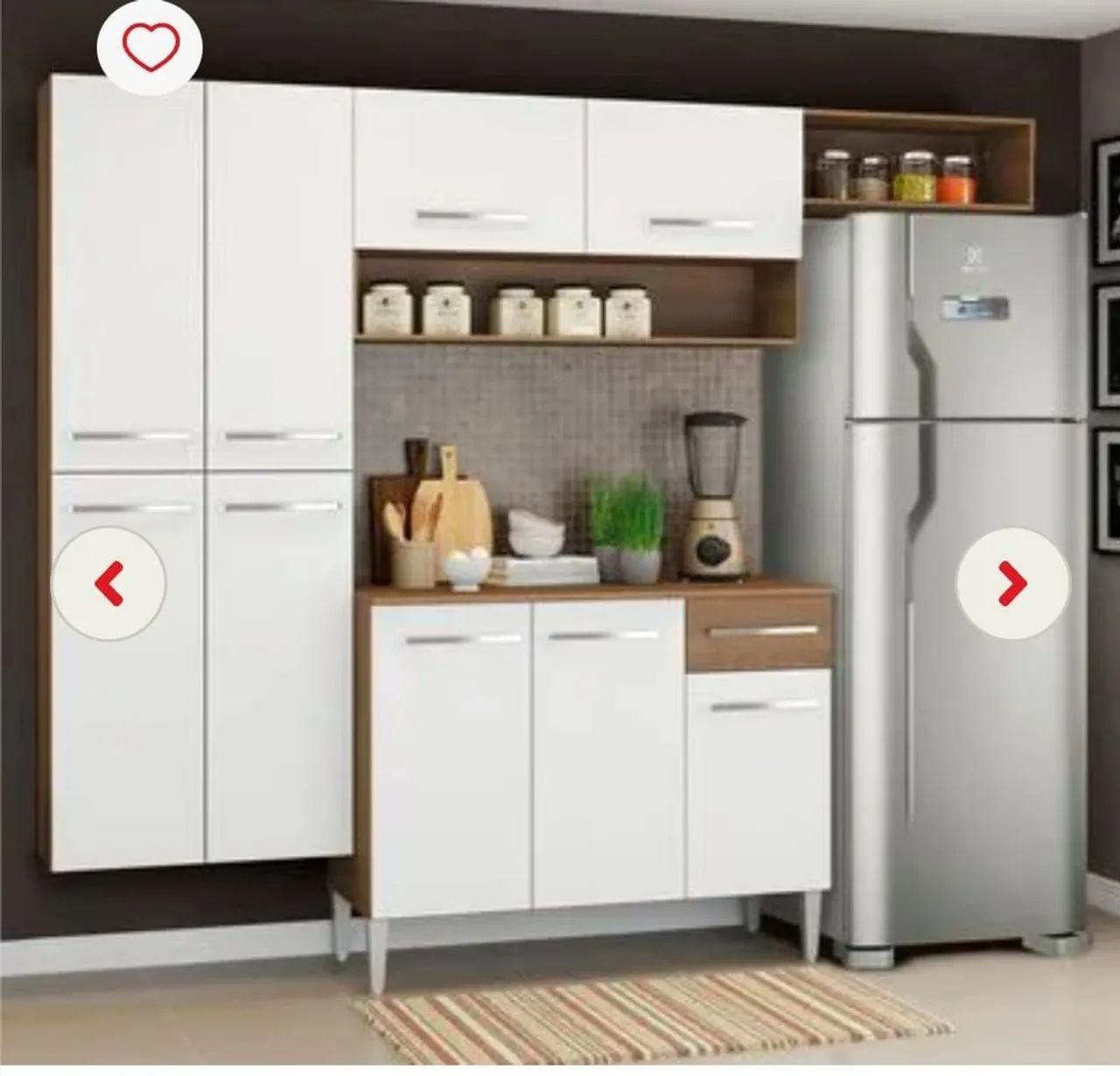 Conjunto de Armários de Cozinha Branco