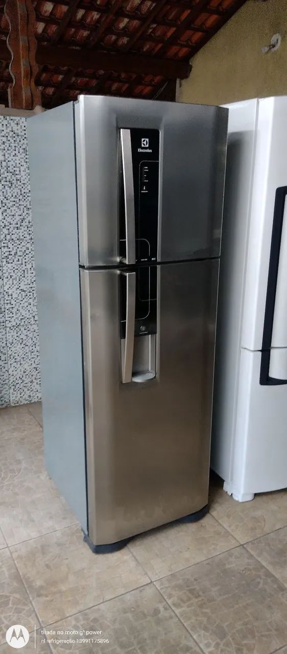 Geladeira Duplex Electrolux inox fross freer v 110 tudo ok valor 1180 com entrega  - Foto 2