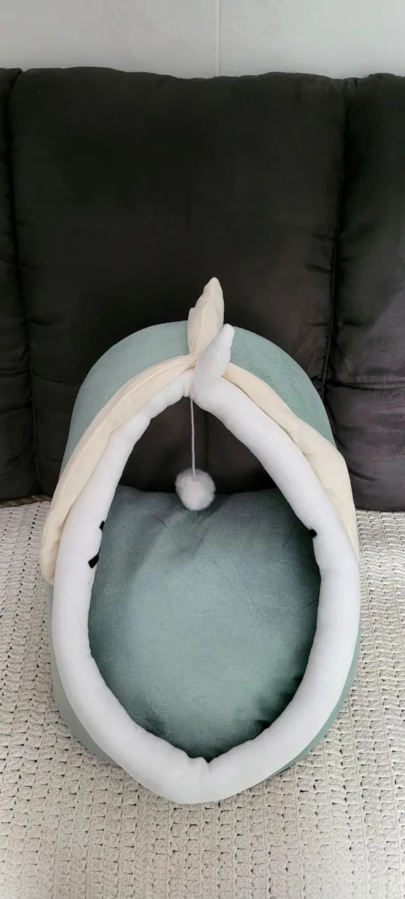 Cama para gato em formato de concha - aconchegante e confortável - Foto 5