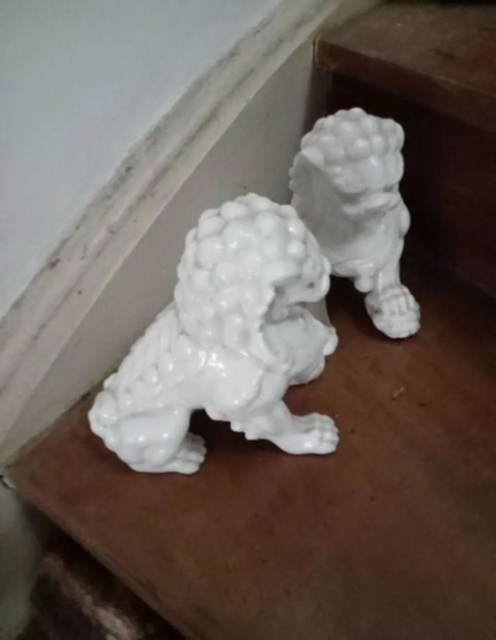 Par Estatuetas de Leão Chinês - Decoração Oriental - Foto 2