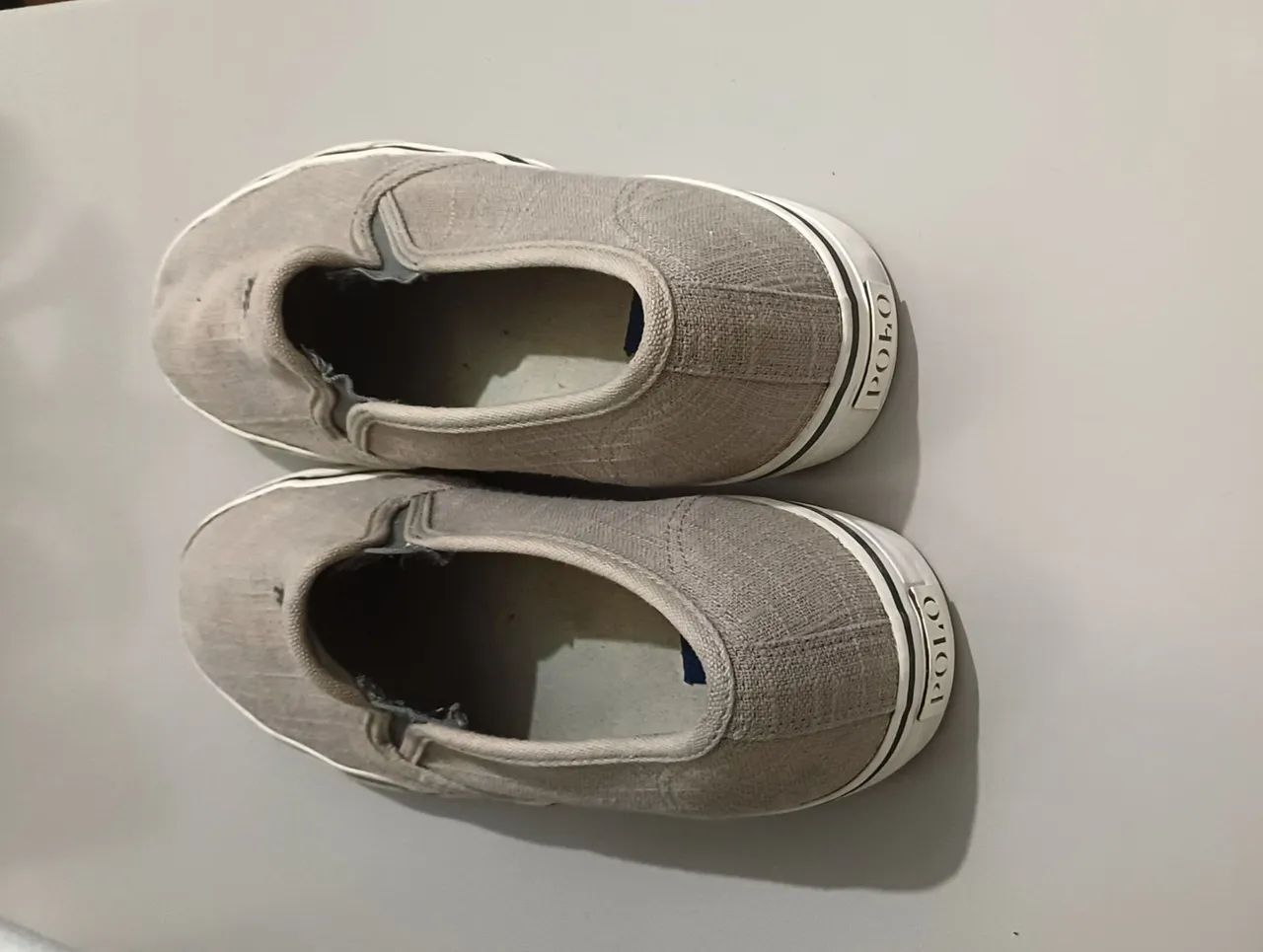 Tênis Slip On Polo Ralph Lauren Bege - Foto 2