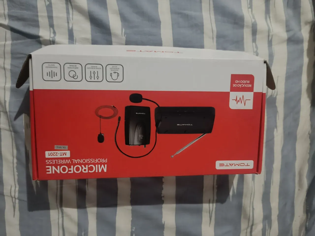Microfone Profissional Wireless Tomate MT-2201