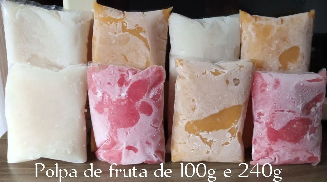 Polpa de frutas congelada - 100g e 240g - Foto 4