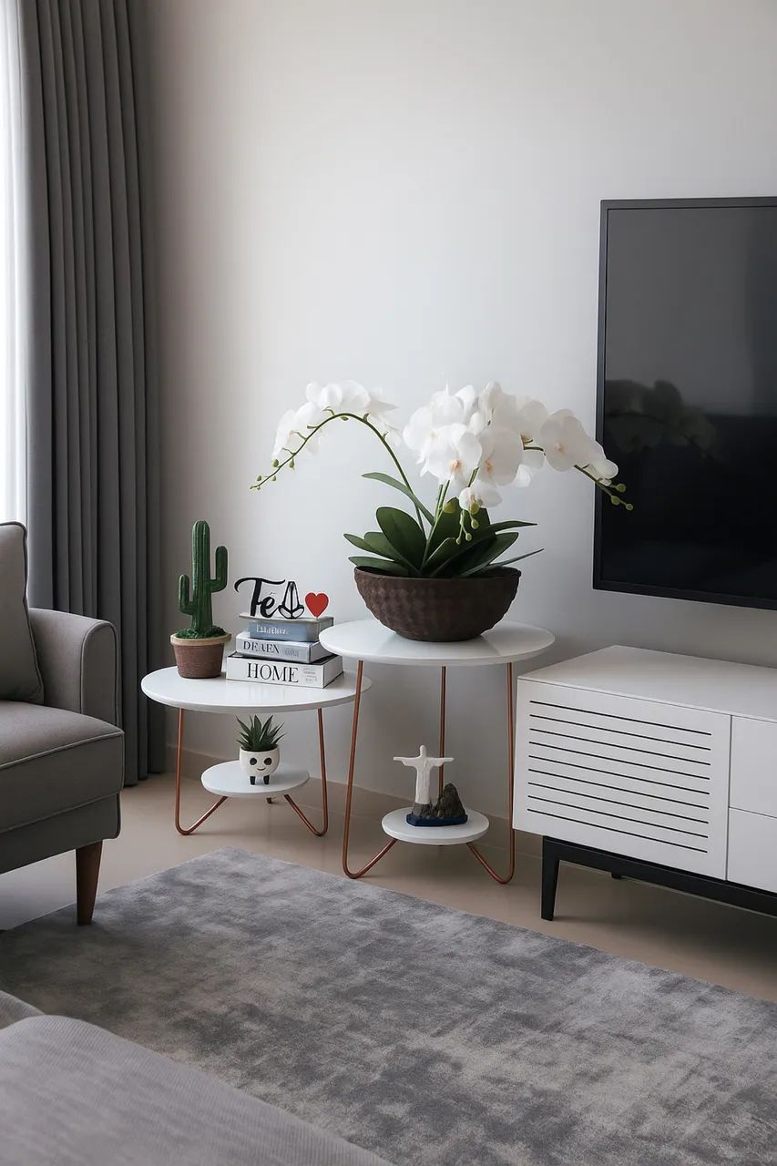 KIT Mesa de centro + Apoio MODERNA Promoção 