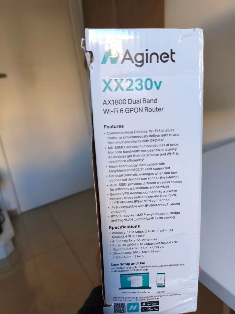 Modem/Roteador TP-Link XX230v AX1800 Dual Band Wi-Fi 6 GPON Router - Foto 4