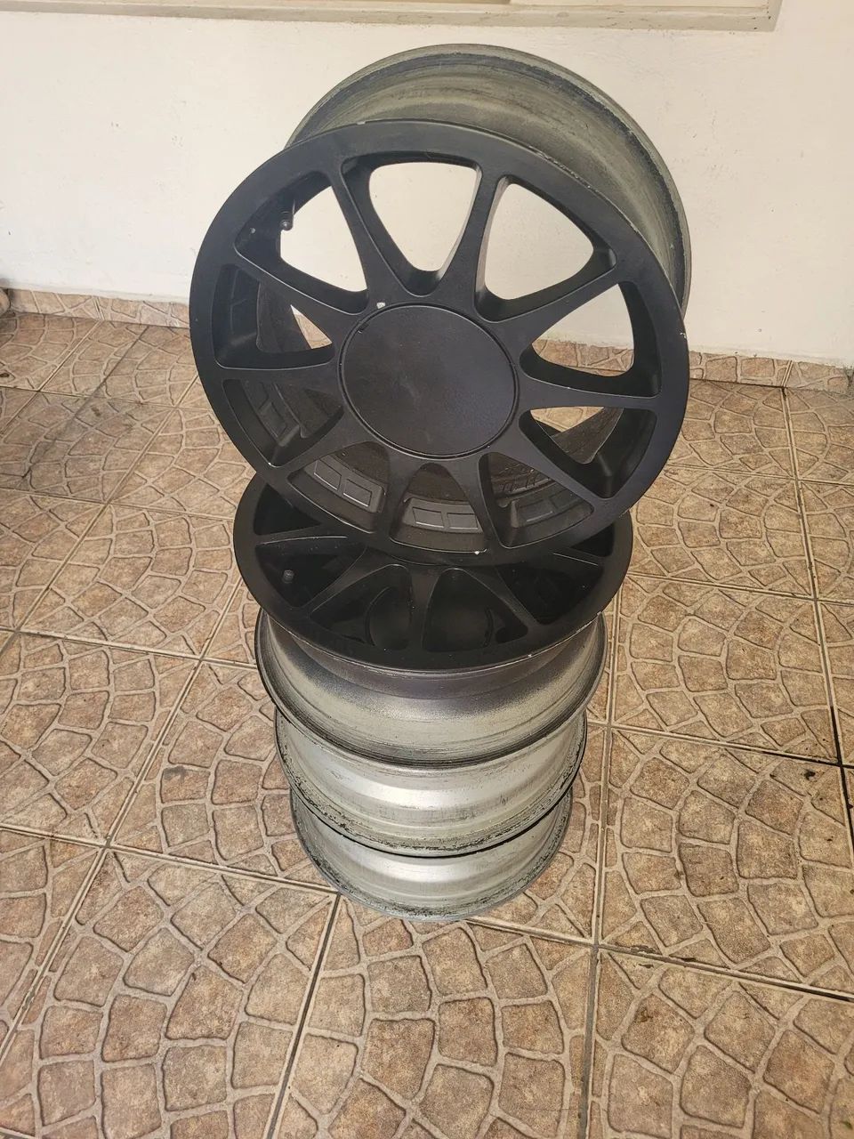 Rodas Vaska aro 15 multifuros 4x100/4x108  - Foto 5
