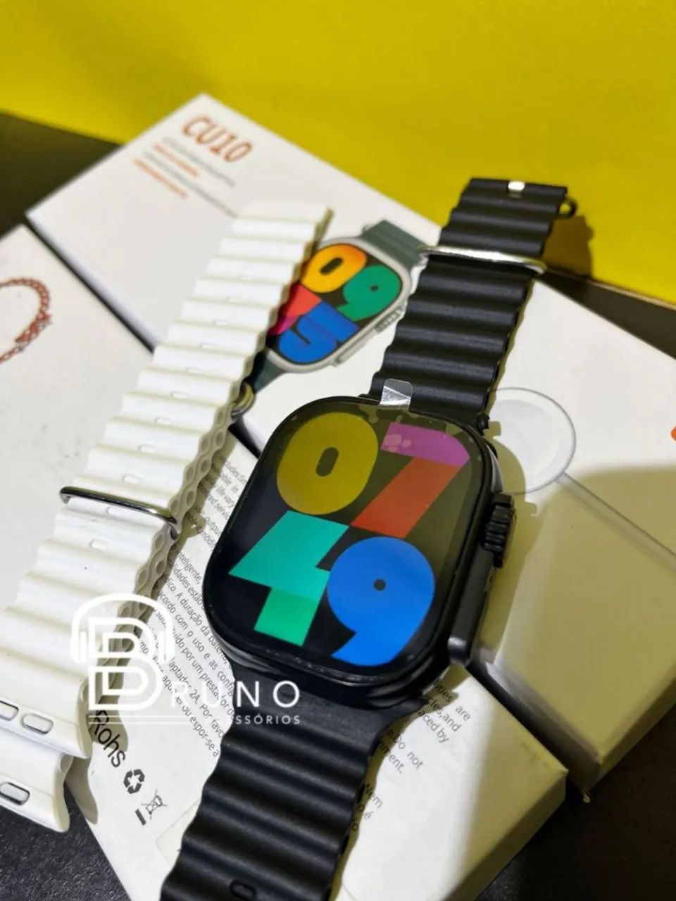 Smartwatch cs10 relogio inteligente com Bluetooth, esporte e GPS  - Foto 5