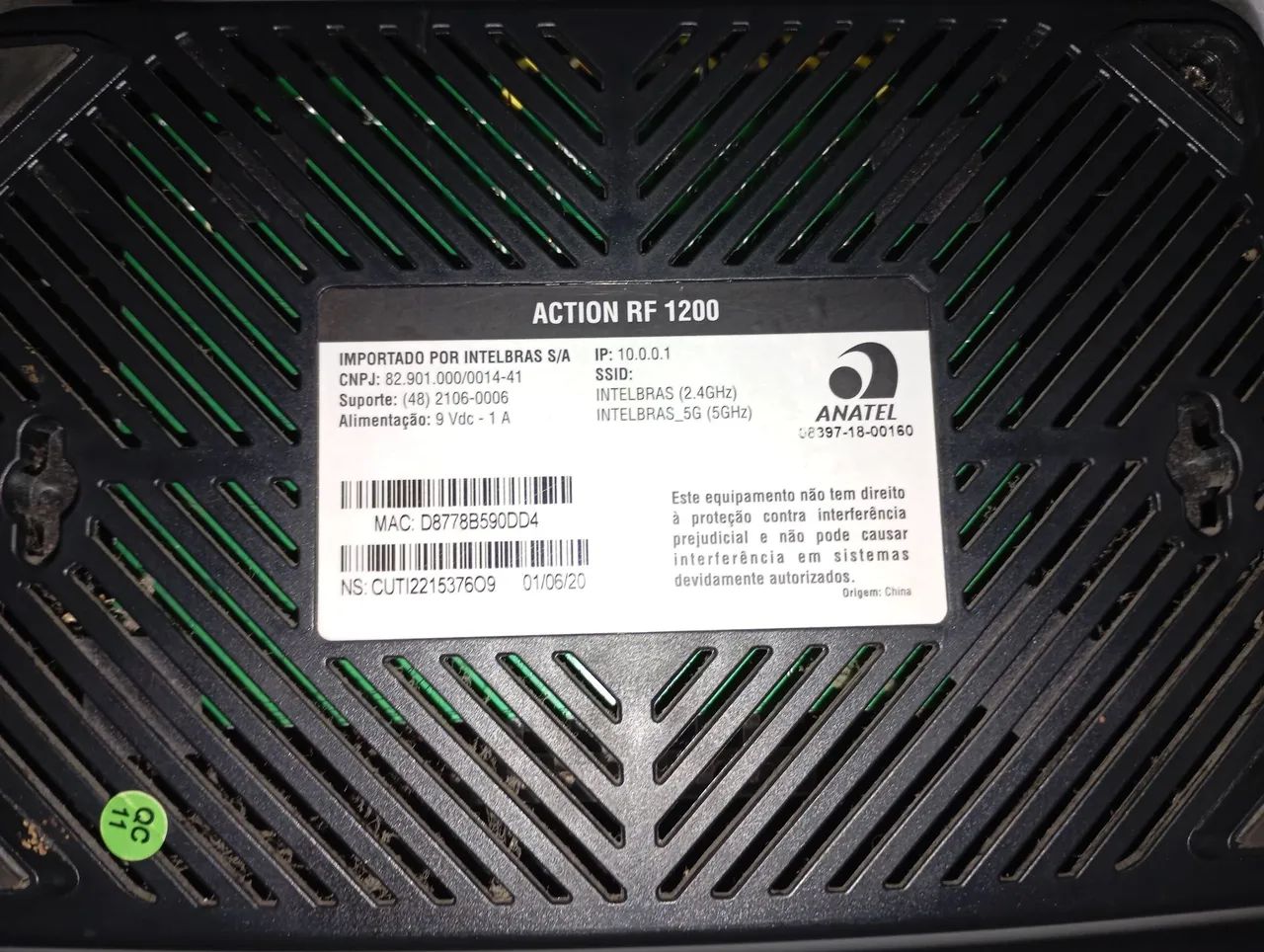 roteador Intelbras ACtion RF 120064529516397826123