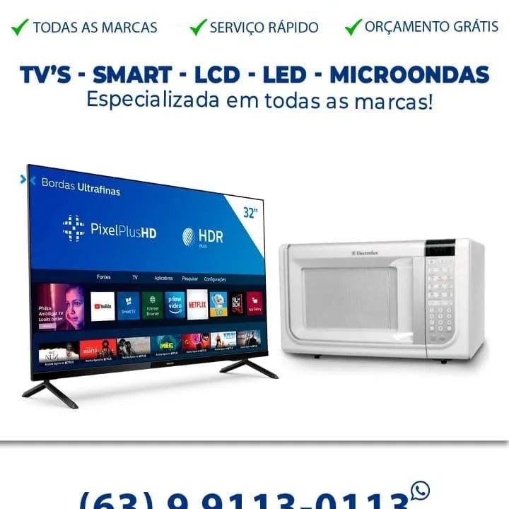 CONSERTAR SUA TV AGORA MICRO-ONDAS PALMAS TOCANTINS ZAP 63- *  - Foto 4