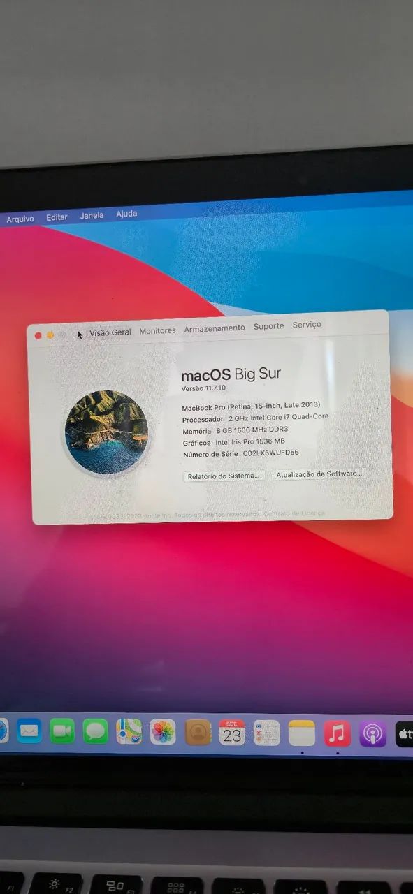 Macbook Pro Retina - Intel core i7