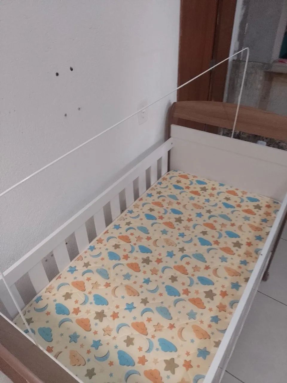 Berço completo com colchão 2 em 1