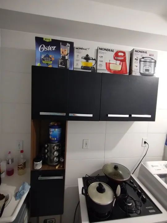 Armário de Cozinha Preto