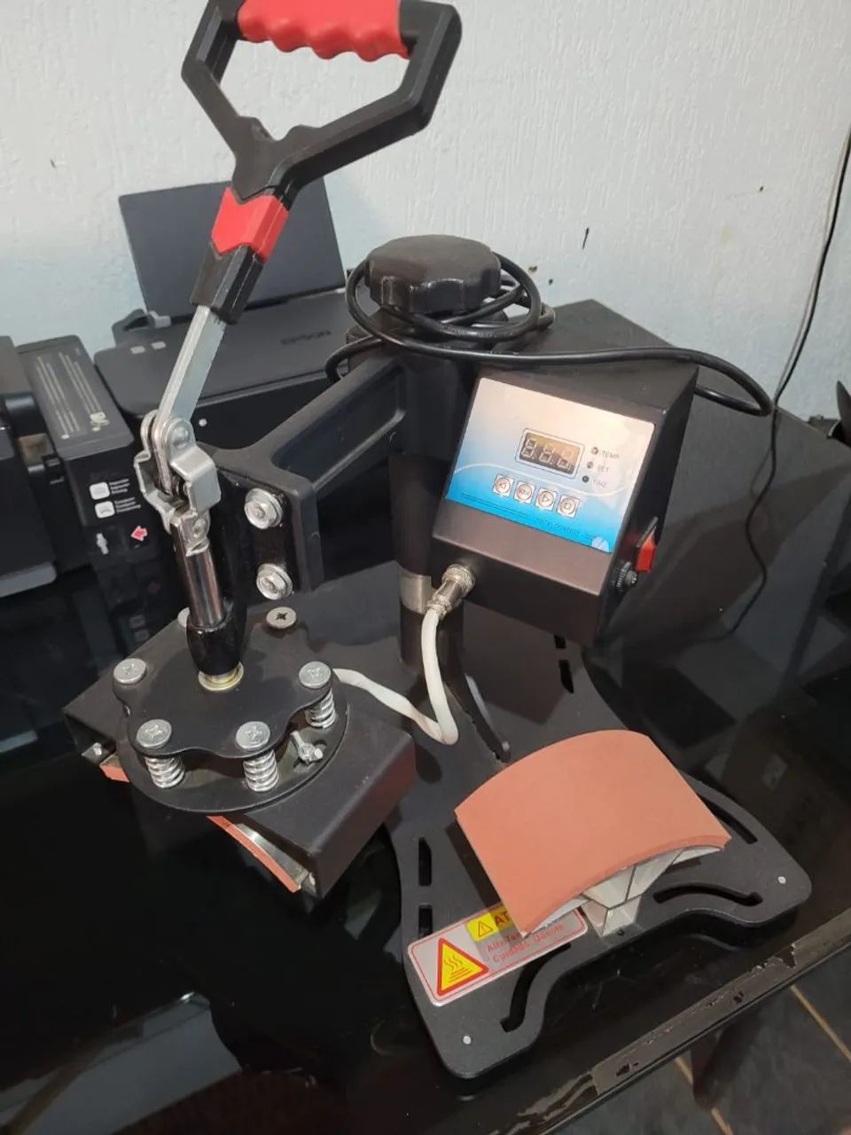 Prensa térmica de estampar boné
