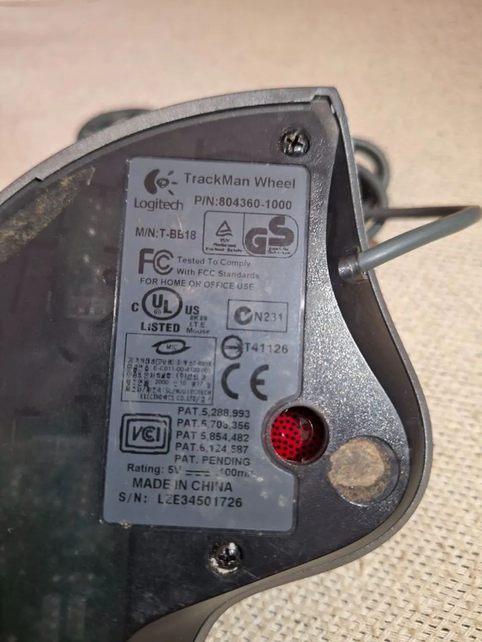 7.  Mouse Trackball Logitech TrackMan Wheel - Foto 3