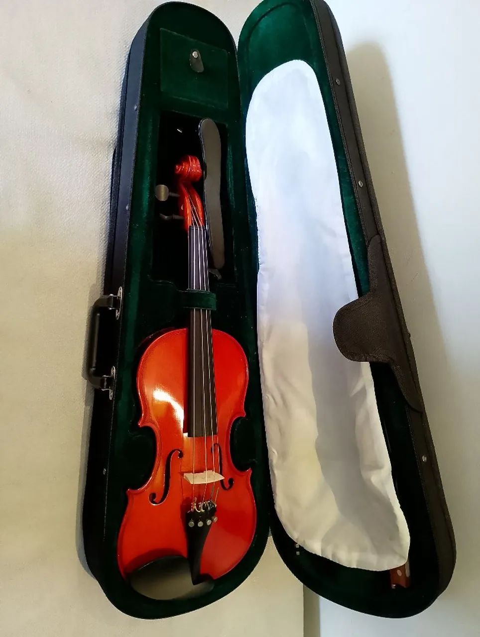 Violino Vermelho Michael com Estojo e 2 Arcos - Foto 5