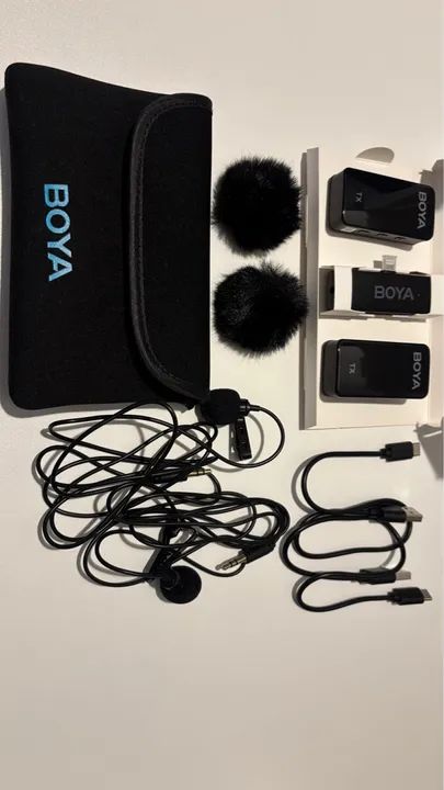Microfone Lapela Sem Fio Boya BY-XM6-S4 - Novo - Foto 5