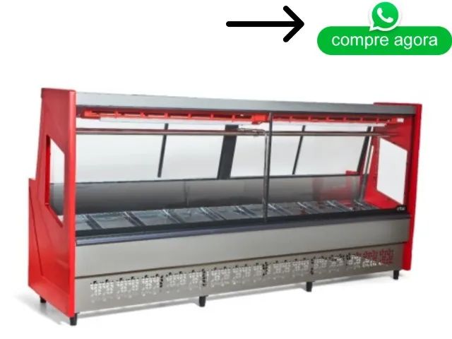 Balcão de Açougue Polar Vermelho 3M 220v