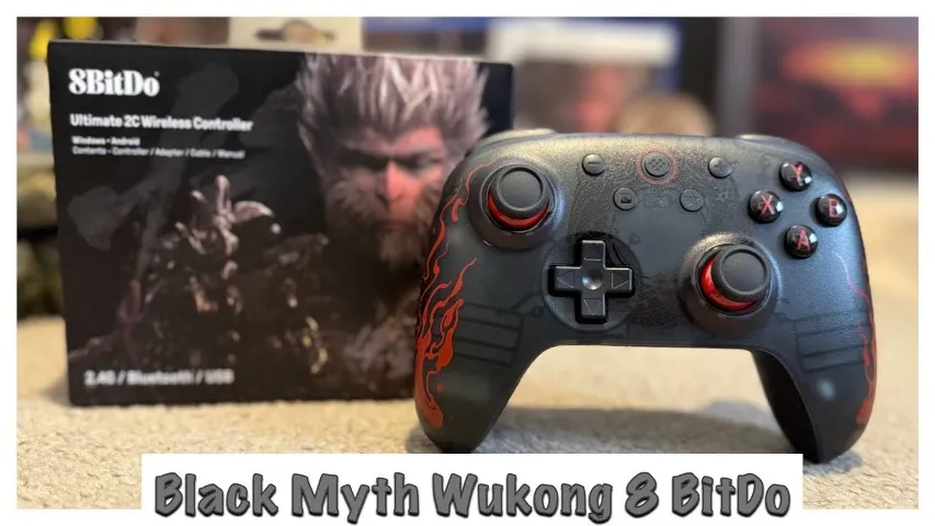 Controle 8bitdo Wireless 2c Edição Especial Black Myth Wukong Sem Fio