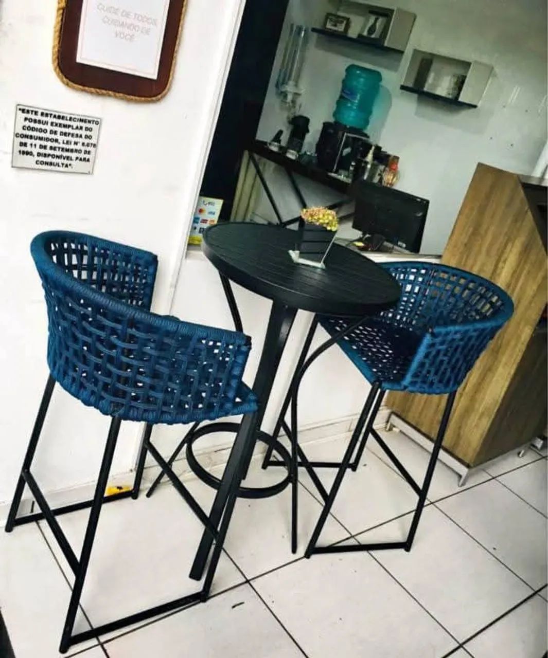 Banquetas jasmim ? em alumínio e corda náutica  - Foto 2
