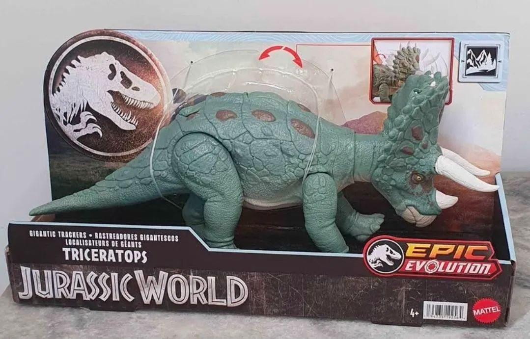 Jurassic world Triceratops Epic Evolution Mattel novo - Foto 3