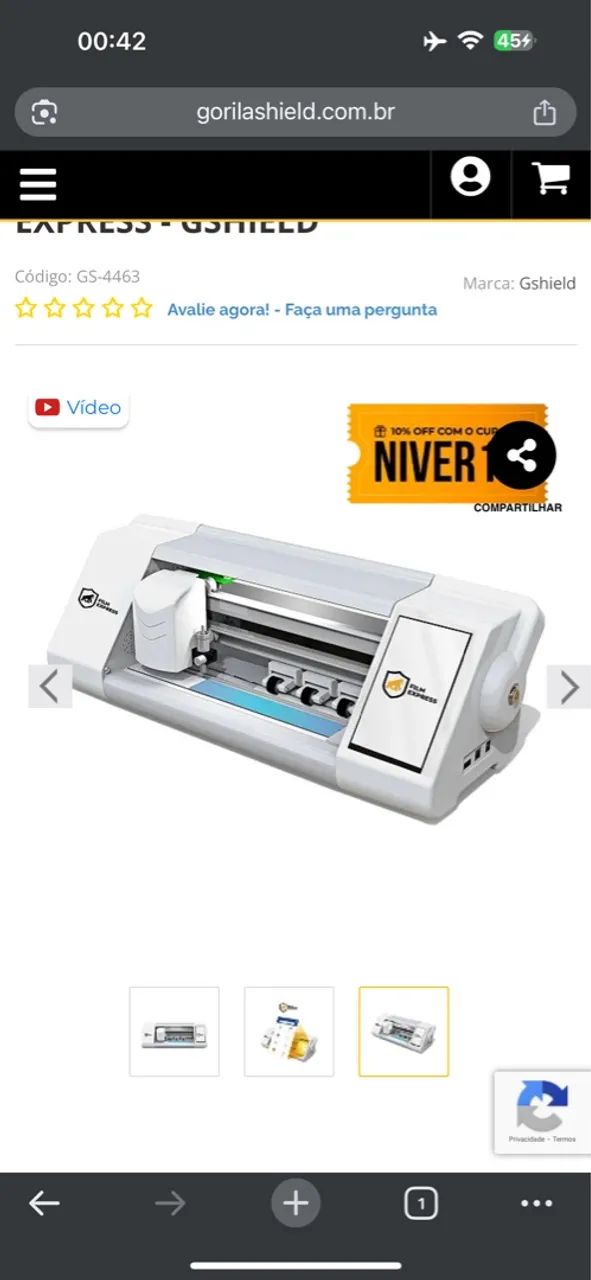 Maquina de pelicula Gorilashield