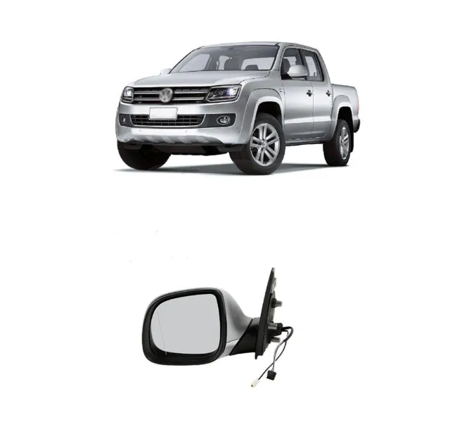 Retrovisor Amarok 2014 em diante Esquerdo com capa, desembaçador