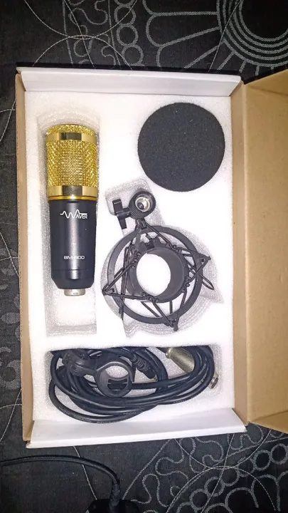 Microfone BM800 + braço articulado