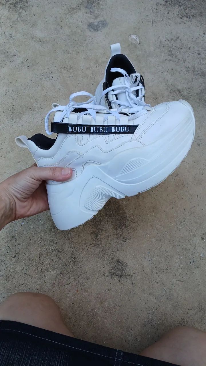 Tênis Feminino Branco Bubu 34 - Foto 2