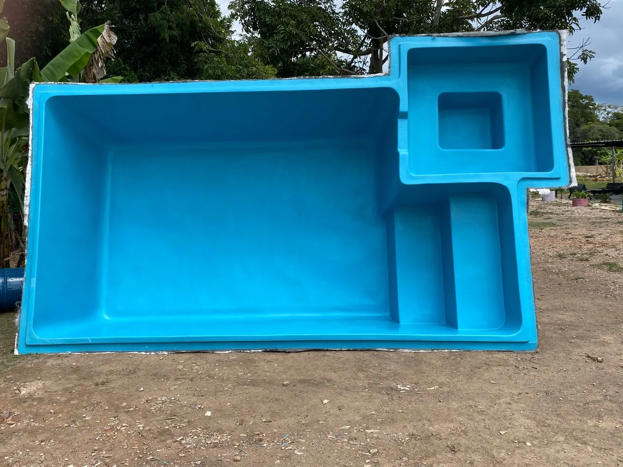 Piscina de fibra para área externa