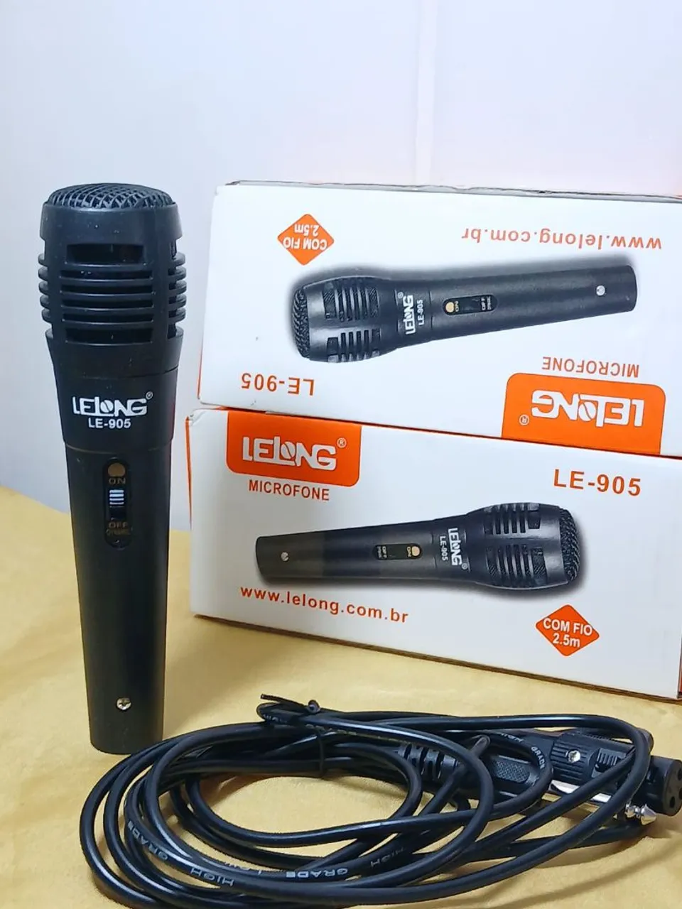 MICROFONE COM FIO - ENTREGAMOS