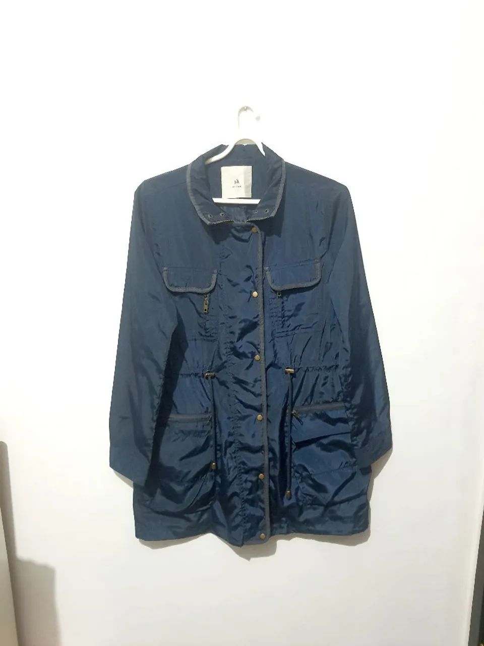Sobretudo parka azul Marinho M