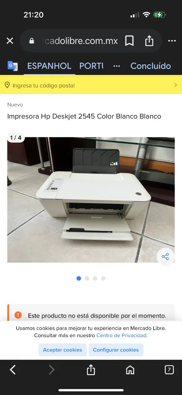 Impresora Hp Color Blanco Blanco - Foto 3