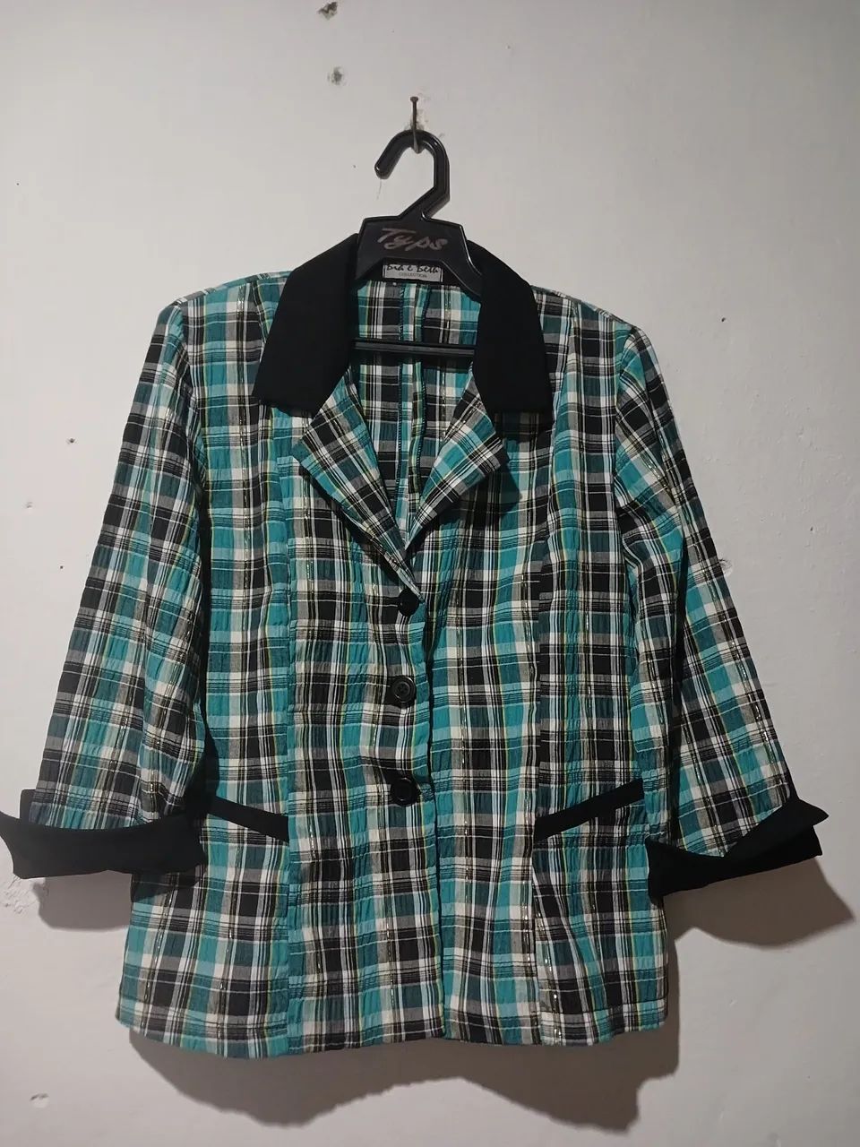 Blazer xadrez verde e preto bia & Beth  - Foto 3