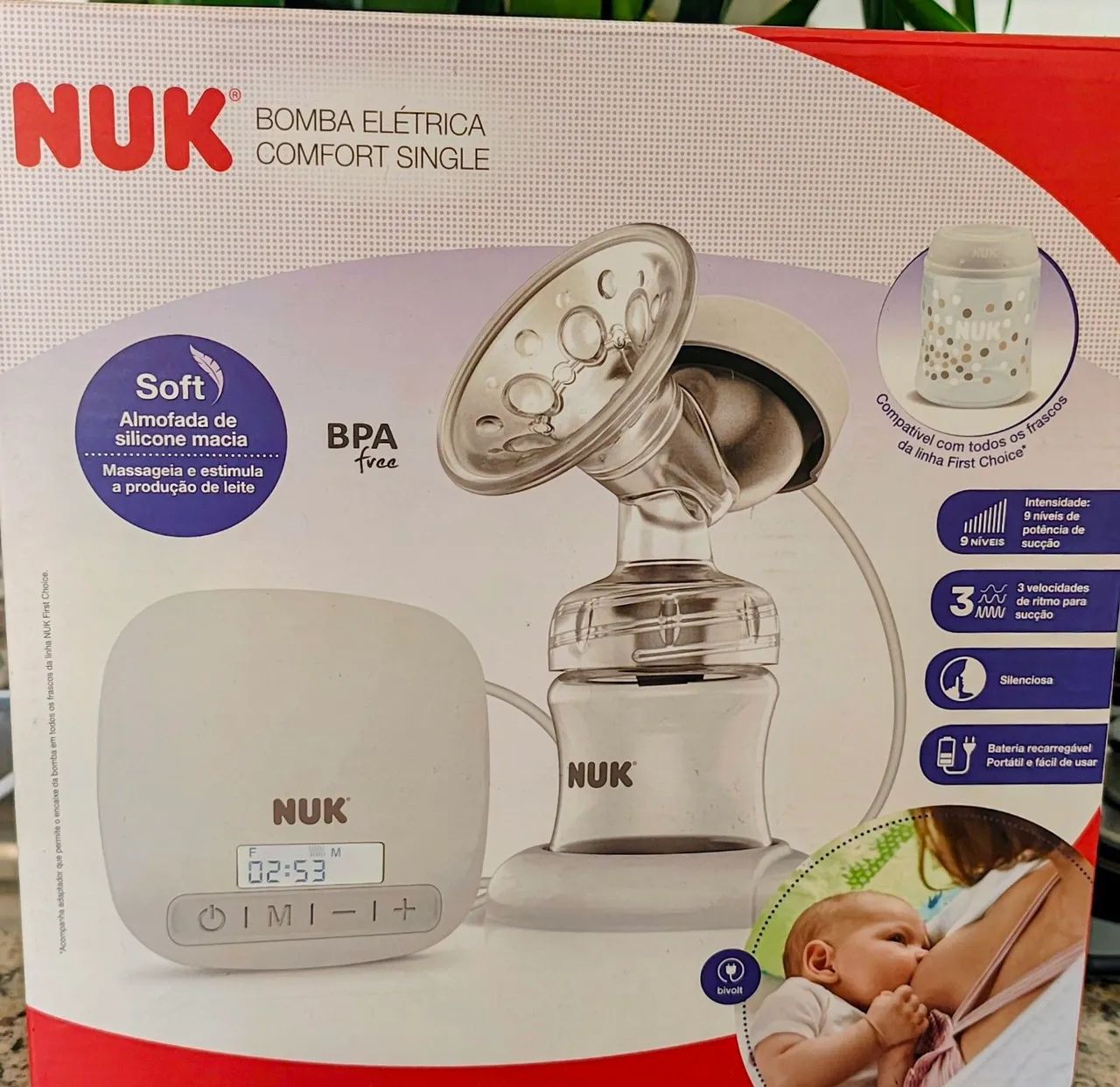 Bomba De Leite NUK - confort Single sem uso  - Foto 3
