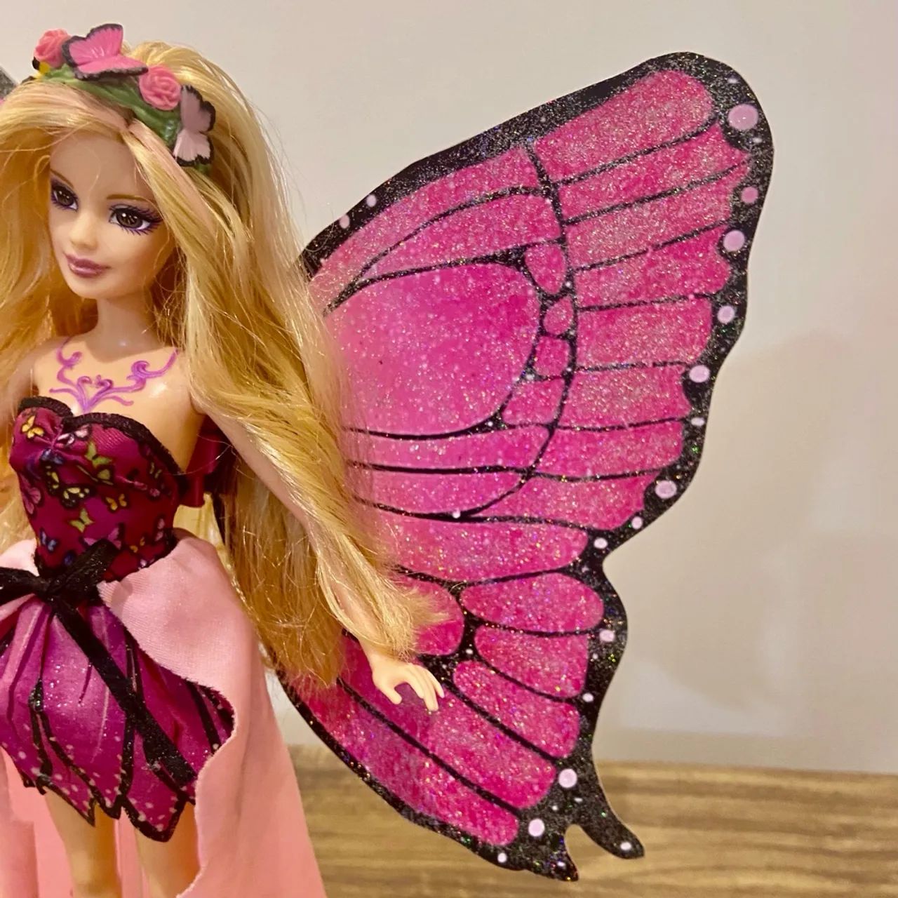 Asas Artesanais Barbie Butterfly Mariposa - Foto 4