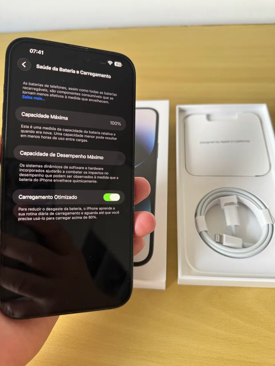 iPhone 14 Pro Max 256gb 98 % Bateria Preto Space Black