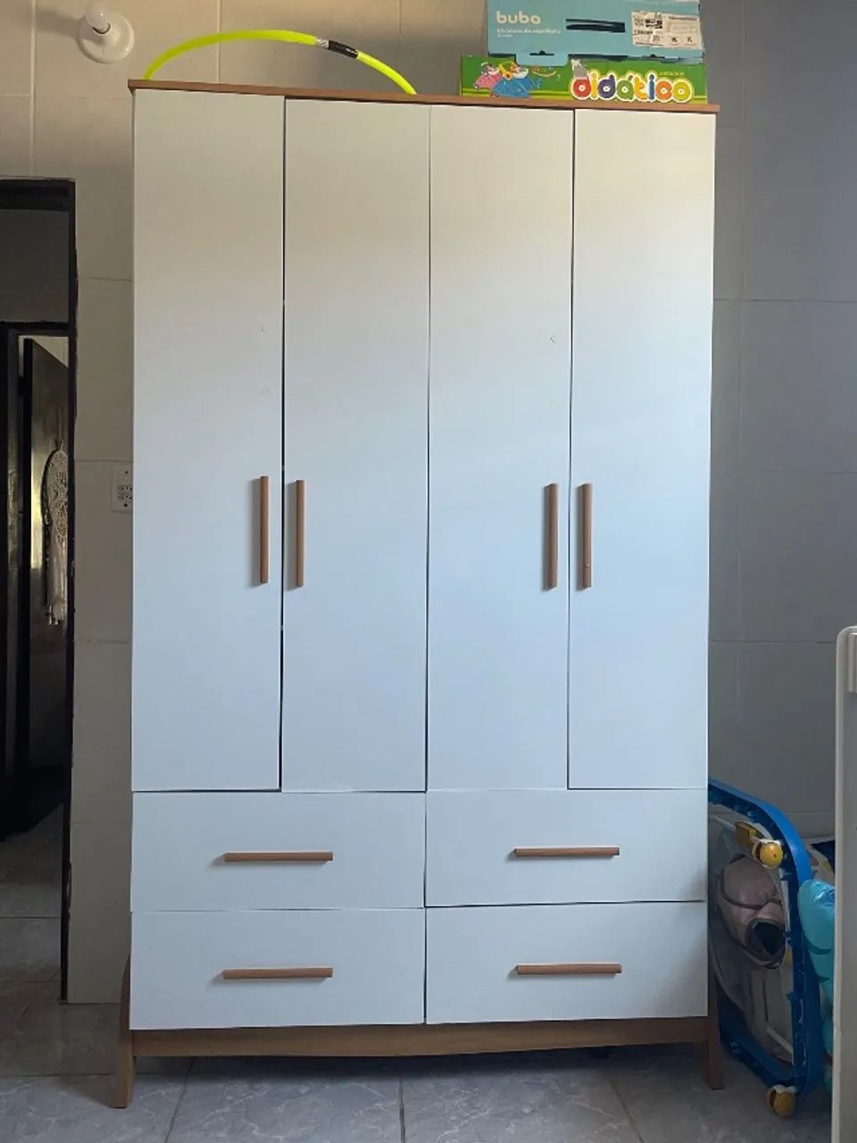 Guarda Roupa Infantil 4p 4g - Foto 2