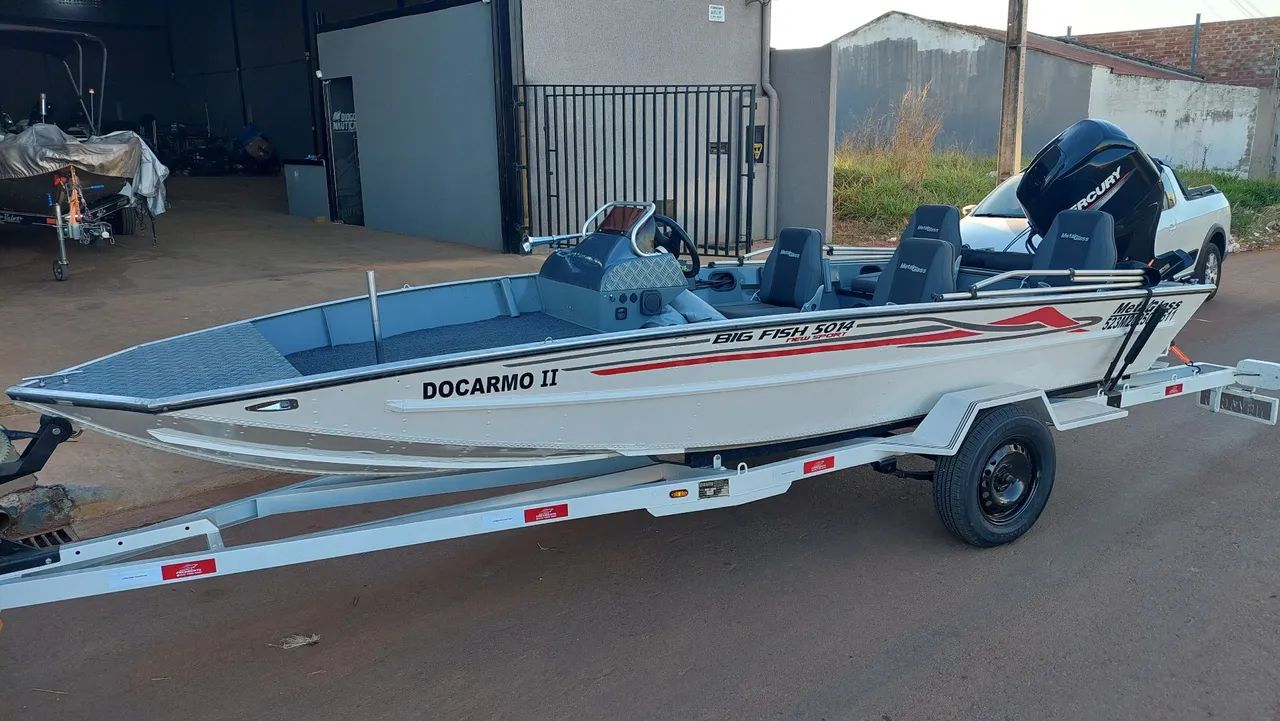 Lancha alumínio motor 60 4t