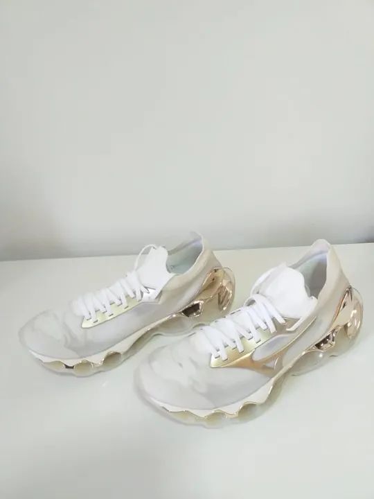 TÊNIS MIZUNO WAVE PROPHECY HAJIME SORAYAMA GOLD N. 43 - Foto 5