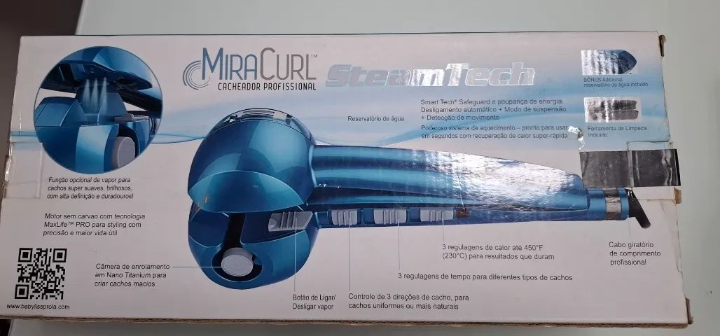 Modelador Miracurl Vapor Steam pouco uso Tech Babyliss Pro - Foto 2