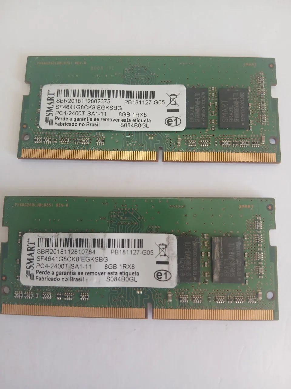 2 UNIDADES DE MEMÓRIA RAN DDR4  DE 8GB SMART 