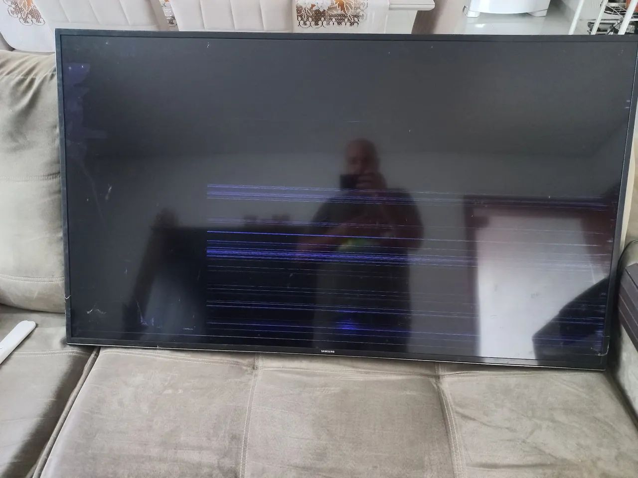 Vendo 2 TVs Samsung 50 e 55 polegadas com defeito - para conserto ou peças - Foto 4